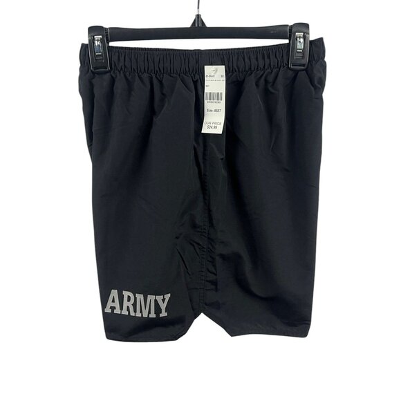 Soffe Mens Physical Fitness Shorts Trunks Size M Army Black Nylon Athletic - Picture 5 of 8